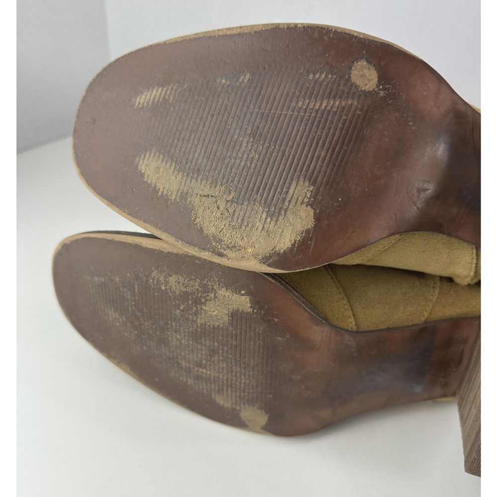 Madewell Bryce Suede Women's Heeled Ankle Boots Size 9 M4674 Chestnut Brown - Picture 12 of 16